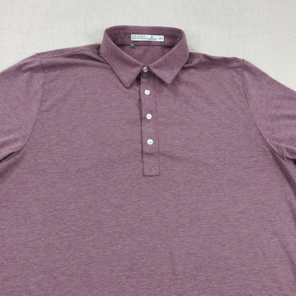 Criquet Shirt Mens Extra Larger Purple Performance Stretch Players Tennis - Picture 2 of 13